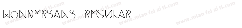 wondersans Regular字体转换